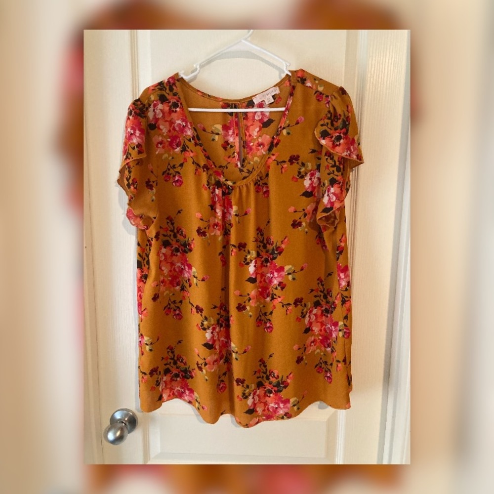Beautiful Blouse Fall Size 2x Size XL Work Office